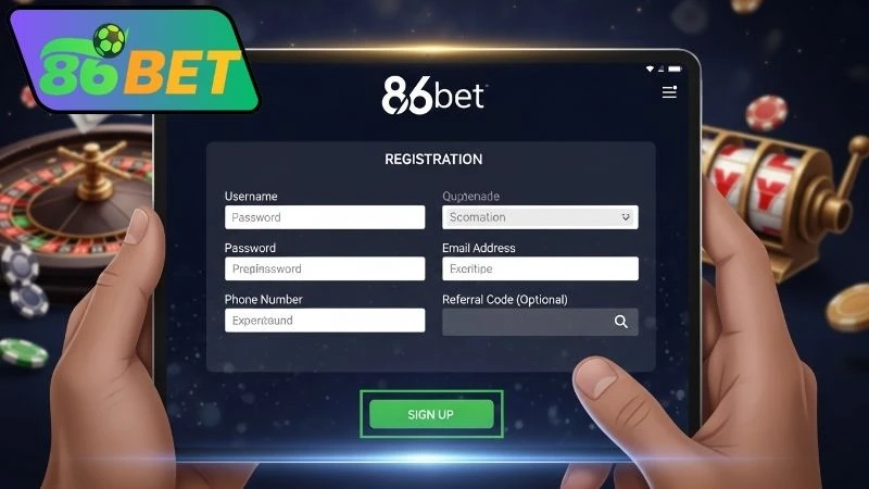 Lưu ý khi đăng ký 86bet
